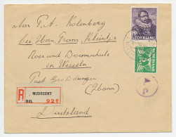Em. Zeehelden 1943 Aangetekend Mijdrecht - Duitsland  - Non Classés