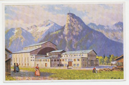 Postal Stationery Germany 1930 Theater Building - Passion Play Oberammergau - Teatro