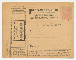 German Private Post - Lloyd Card Advertisement Card - Paper - Lacker - Non Classés