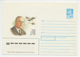 Postal Stationery Soviet Union 1989 Mikhail Mil - Helicopter - Avions