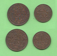 Nederland  1 + 2,5 Cents 1918 Pays-Bas 1 + 2 1/2 Cent Olanda 1 + 2,5 Centesimi  Wielmina Koningin Bronze Coin   C 8 - 2.5 Cent