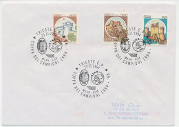 Cover / Postmark Italy 1994 Football - UEFA Champions League - Milan - Ajax - Andere & Zonder Classificatie