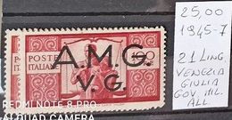 Venezia Giulia 1945, Num. 21, Linguellato - Mint/hinged