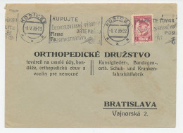 Printed Address Cover Czechoslovakia 1935 Orthopedic Shoes - Artificial Limbs - Wheelchairs - Otros & Sin Clasificación