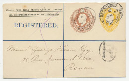 Registered Postal Stationery GB / UK 1903 - Privately Printed Crown Reef Gold Mining Company - Sonstige & Ohne Zuordnung