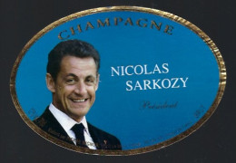 Etiquette Champagne Brut Nicolas Sarkozy Président  Pierre Mignon Le Breuil Marne  51 - Champagner