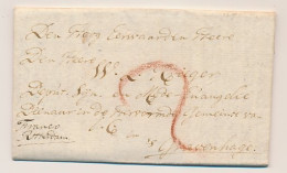 Nieuwe Tonge - Den Haag 1796 - Franco Rotterdam - ...-1852 Prephilately