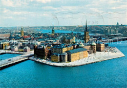 73300479 Stockholm View From The City Hall Tower Over Riddarholmen And The Old T - Suède