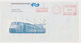 Illustrated Meter Cover Netherlands 1986 - Hasler 7982 NS - Dutch Railways - The Train Is Not So Crazy - Tilburg - Trenes