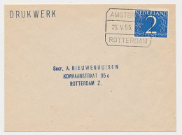 Treinblokstempel : Amsterdam - Rotterdam XII 1955 - Unclassified