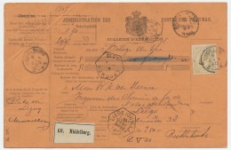 Em. 1872 Pakketkaart Middelburg - Belgie  - Sin Clasificación