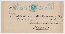 Postblad G. 1 Amsterdam - Utrecht 1891 - Ganzsachen