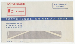 Postcheque En Girodienst - Aangetekend Leeuwarden - Non Classés