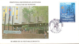 COLOMBIE FDC 1980 50 ANS FACULTE DE DERECHO - Colombia