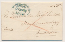 Leiden - Amsterdam 1850 - Spoorweg En Stoomboot Expeditie Koens - ...-1852 Vorläufer