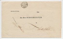 Trein Takjestempel Zutphen - Leeuwarden 1871 - Storia Postale