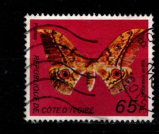 - COTE D'IVOIRE - 1977 -YT N° 440C - Oblitéré - Papillon - Côte D'Ivoire (1960-...)