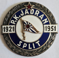 PK Jadran 1921 - 1951  Swimming Club Jadran Split Croatia  Plaque PLIM - Swimming