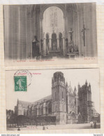 8AK3801 POITIERS Lot De 2 Cartes CATHEDRALE INTERIEUR EGLISE  2  SCAN8 - Poitiers