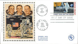 USA ETATS UNIS FDC 1969 1 ER HOMME SUR LA LUNE - 1961-1970