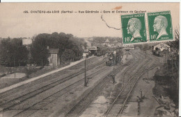 Château Du Loir, Perrin-Menier 195, Gare Et Coteaux De Goulard, Train - Chateau Du Loir