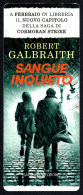 LITERATURE / BOOKS ITALIA - SEGNALIBRO / BOOKMARK LONGANESI - ROBERT GALBRAITH: SANGUE INQUIETO - I - Marque-Pages