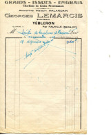 Facture Yébleron Maison Lemarcis 1945 - Landbouw