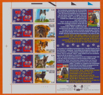 COB 3064/68  2002  *** Belgian Dogbreeds   - Feuillet 1 SERIE - MNH - - Neufs