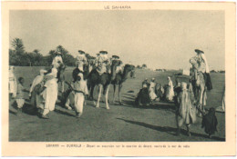 Algérie : OUARGLA : Départ En Excursion Sur Le Coursier Du Désert .... : Animée - Sœurs Sur Des Dromadaires : Sahara - Ouargla