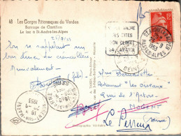 N°1941 W -oblitération Machine Daguin -St André -ses Sites Son Climat Sa Lavande- - Maschinenstempel (Werbestempel)