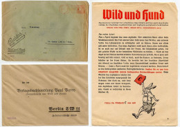 Germany 1941 Cover W/ Pamphlet & Hunting License Application; Berlin - Wild Und Hund; 4pf. On 3pf. Meter - Máquinas Franqueo (EMA)