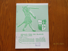 FENCING GRAND PRIX DU GLAIVE DE TALLINN 1989 RESULTS , 14-9 - Escrime