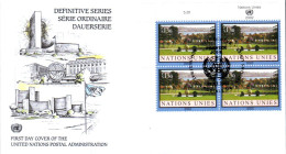 NATIONS UNIES GENEVE FDC 2002 SERIE ORDINAIRE - Cartas & Documentos