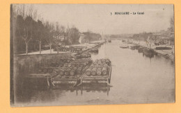 0278 CPA   BEAUCAIRE  (Gard)  Le Canal   - Barges Tonneaux+++++++ - Beaucaire