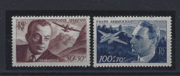 FRANCE 1947 - Y&T PA N°21** 50 F.+30 F. Brun-lilas  Et PA N°22** 100 F.+ 70 F. Bleu - Neufs Sans Charnière. TB. - 1927-1959 Postfris