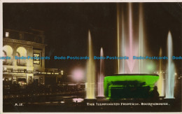 R031417 The Illuminated Fountain. Bournemouth. By Night. Dearden And Wade. Sunny - World