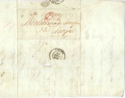 FRANCE Préphilatélie 1838: LAC De Dijon (C. D'Or) Pour Troyes (Aube) En PP (6) - 1801-1848: Voorlopers XIX