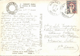 N°1946 W -cachet Pointillé (perlé) Nohant -le Château De George Sand- - 1961-....