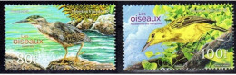 POLYNESIE - Les Oiseaux :  Héron Strié (Butorides Striata) -  Phragmite Des Marquises (Acrocephalus Mendanae) - Neufs