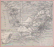 Union Sud Africaine. Protectorat Du Bechuanaland, Transvaal, Orange, Province Du Cap ... Chemin De Fer. Larousse 1948. - Documents Historiques