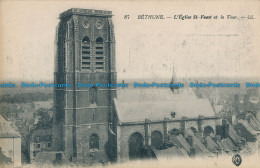 R030595 Bethune. L Eglise St. Vaast Et La Tour. Levy Fils. No 87. B. Hopkins - World