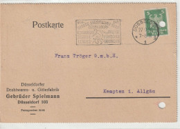 Postkarte Von Düsseldorf Nach Kempten 1926 - Postkarten