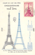 PARIS - CINQUANTENAIRE DE LA TOUR EIFFEL - 23 JUIN 1939 - Art Des Fêtes - Série N°6 - Eiffelturm