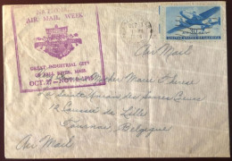 Etats-Unis, Divers Sur Enveloppe De Fall River, MASS10.10.1946 + Flamme NATIONAL AIR MAIL WEEK - (B2736) - Storia Postale