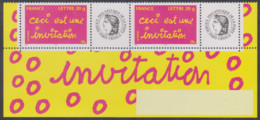 Année 2005 - N° 3760A X 2 X 2 - T-P De Message : Ceci Est Une Invitation - Vignettes Cérès Et Les Timbres Personnalisés - Andere & Zonder Classificatie