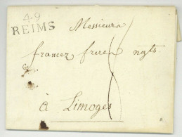 49 REIMS Pour Limoges 1811 Hurault De Ligny - 1801-1848: Precursori XIX