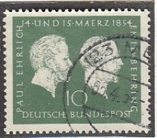 BRD 197, Gestempelt, Nobelpreisträger, 1954 - Oblitérés