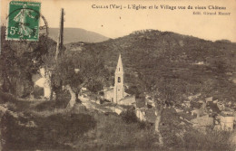 Var, Callas, L Eglise Et Le Village Vue Du Vieux Chateau - Callas