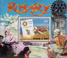 Djibouti  1980 Rotary Plane Avion  MNH - Rotary, Lions Club