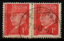 FRANCE    -   1941 .   Y&T N° 514 Oblitérés. Trait Rouge Sous Signature 1er Timbre - Gebraucht